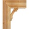 Ekena Millwork Olympic Block Rough Sawn Bracket w/ Offset Brace, Western Red Cedar, 8"W x 18"D x 22"H BKT0806X18X22OLY05RWR - alternate 4